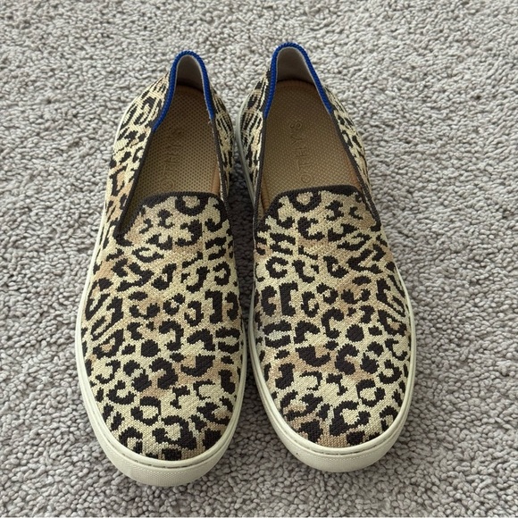Rothy's Camo Cat Original Slip Loafers Cheetah Leopard Print - Picture 2 of 12